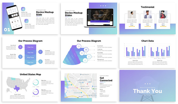 Violeta - Powerpoint Template in PowerPoint Templates - product preview 3