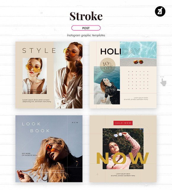 Stroke social media graphic in Instagram Templates - product preview 1