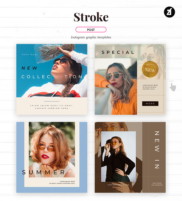 Stroke social media graphic in Instagram Templates - product preview 2