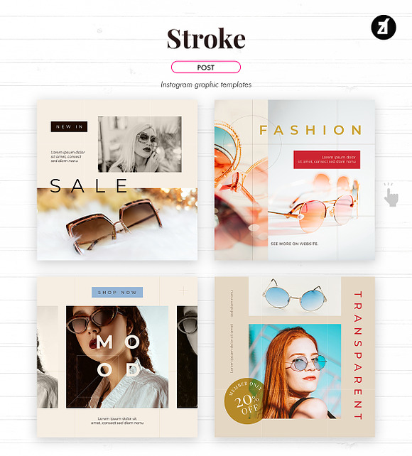 Stroke social media graphic in Instagram Templates - product preview 3