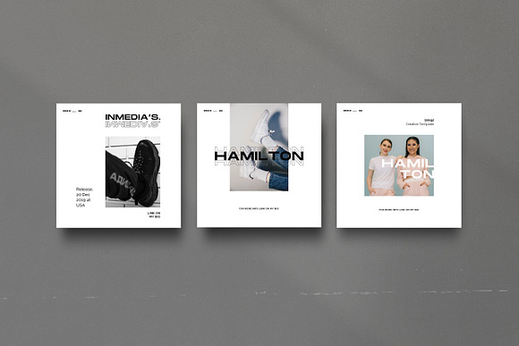 HAMILLTON - Social Media Pack Bundle in Instagram Templates - product preview 8