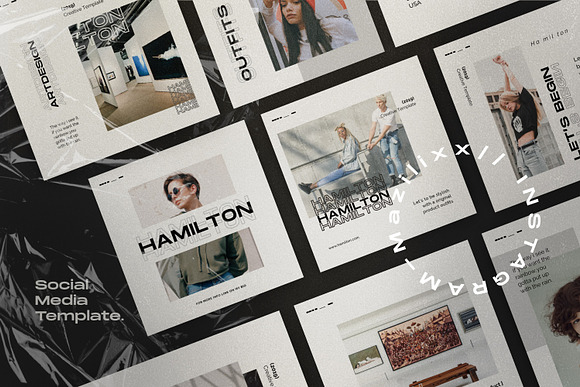 HAMILLTON - Social Media Pack Bundle in Instagram Templates - product preview 13