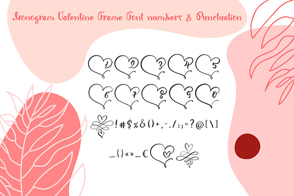 Monogram Heart Flourish Font in Display Fonts - product preview 4