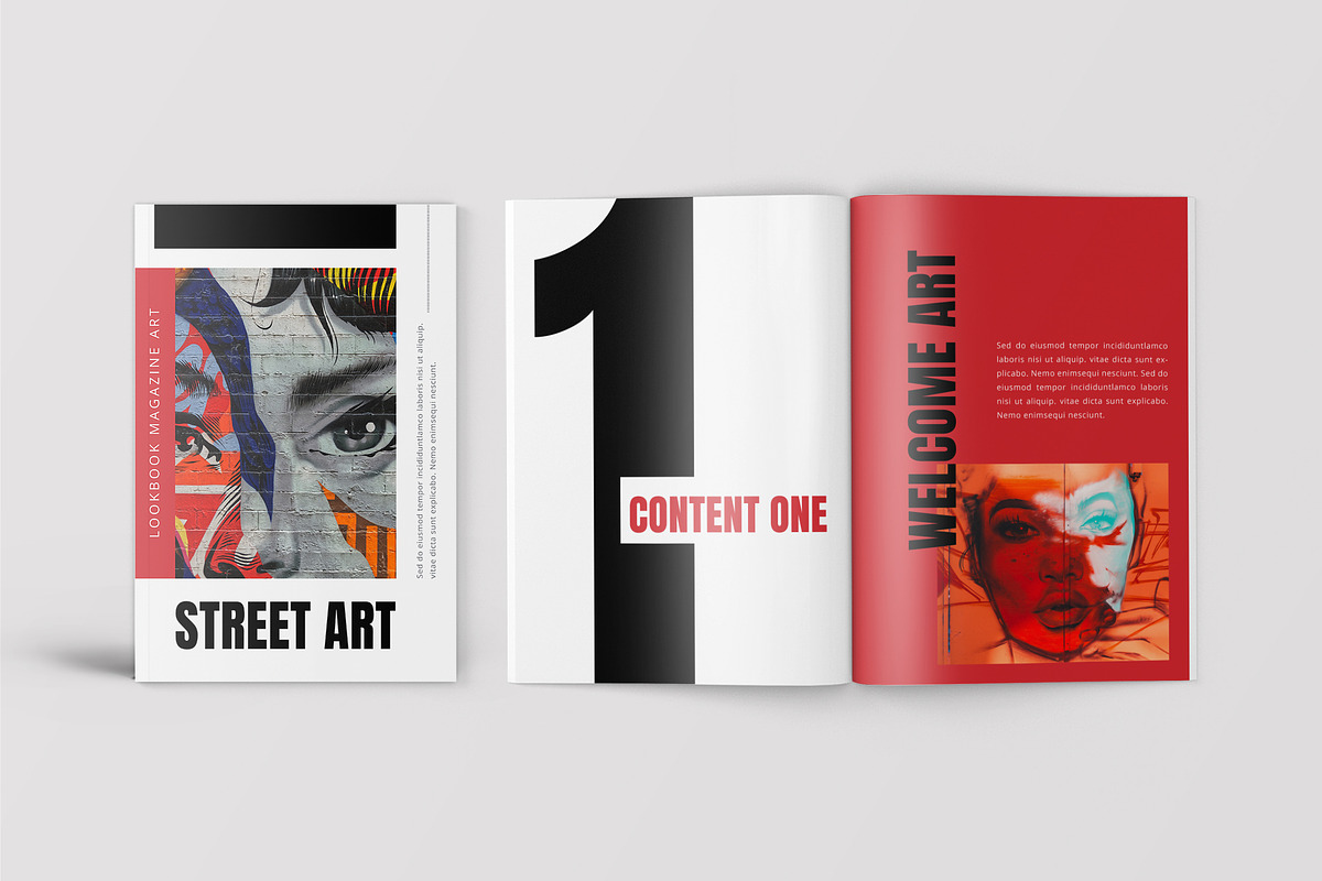 StreetArt - Pop Art Lookbook Magazin in Magazine Templates - product preview 8