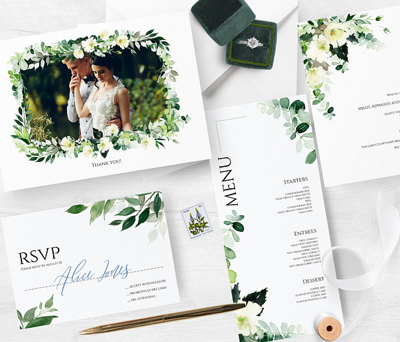 Set for a wedding in Wedding Templates - product preview 6