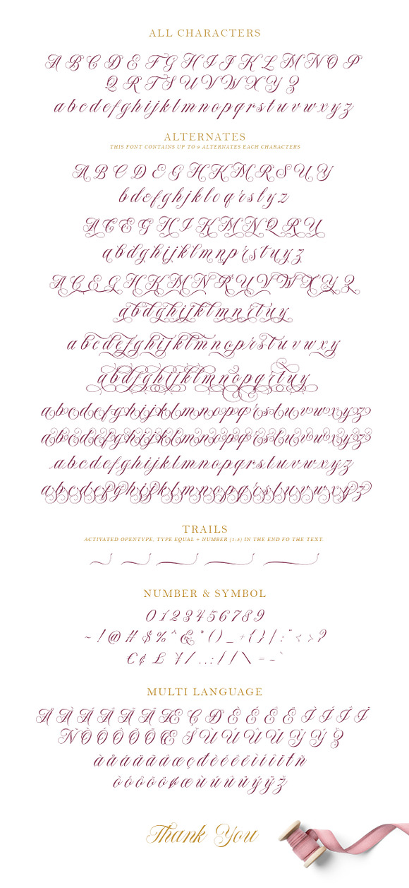 Forthsmith Classic Script in Script Fonts - product preview 8