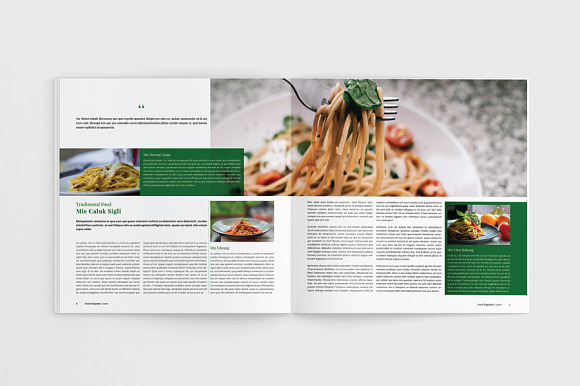 Square Food / Cookbook Magazine in Magazine Templates - product preview 4