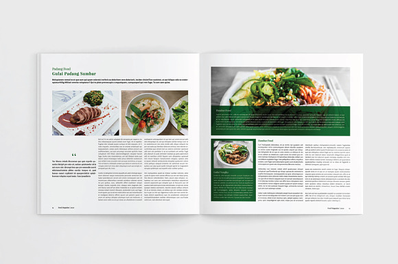Square Food / Cookbook Magazine in Magazine Templates - product preview 7