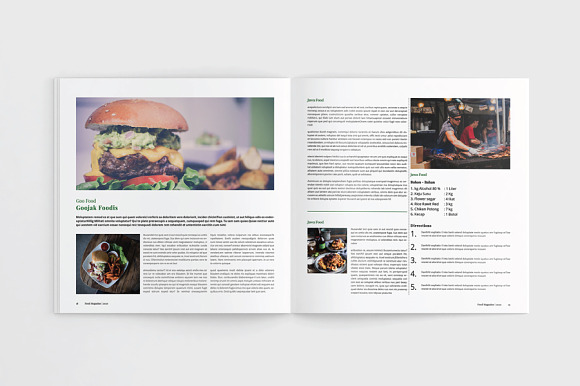 Square Food / Cookbook Magazine in Magazine Templates - product preview 9
