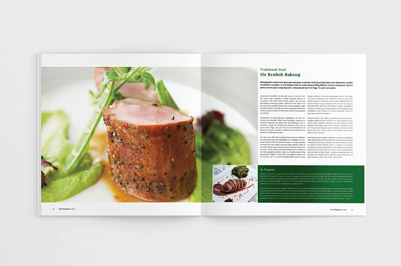 Square Food / Cookbook Magazine in Magazine Templates - product preview 11