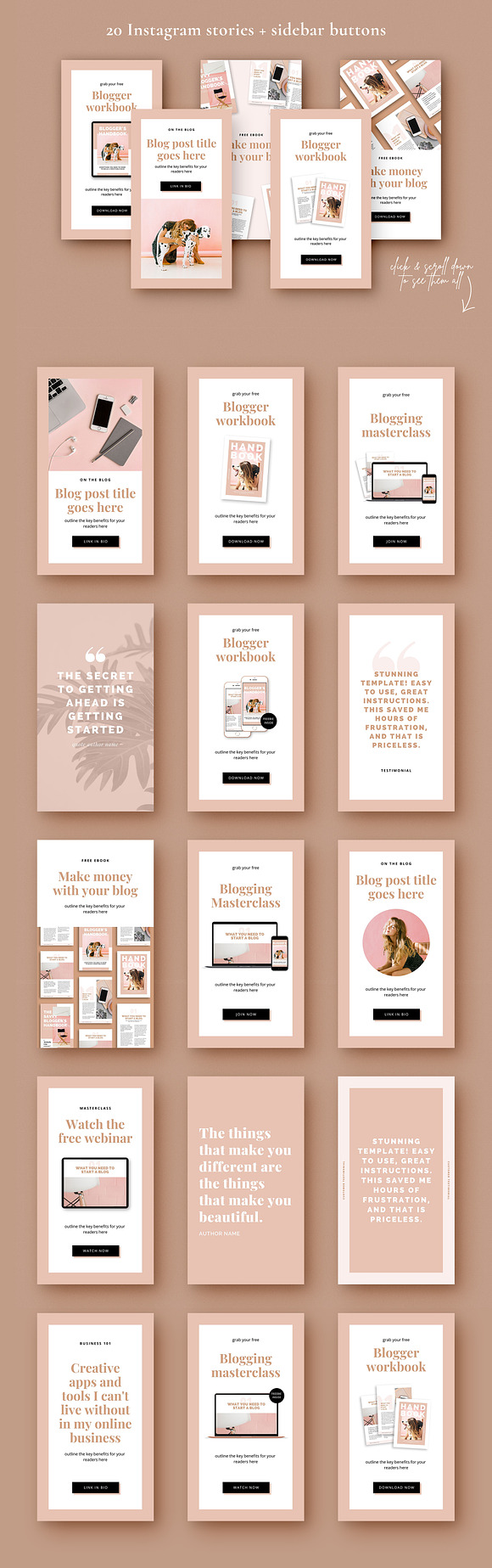 Instagram Marketing Bundle | CANVA in Instagram Templates - product preview 6