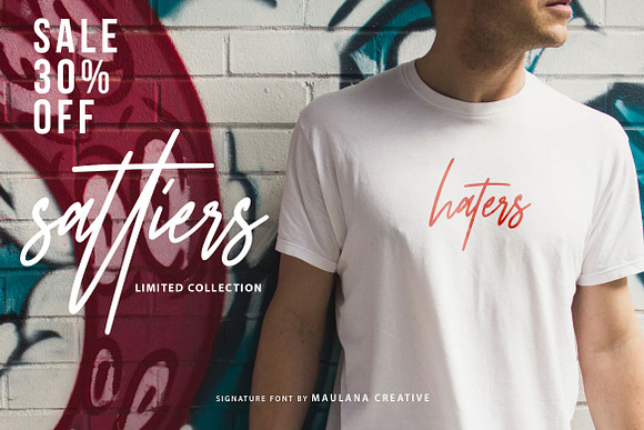 Sattiers Signature Font in Script Fonts - product preview 7