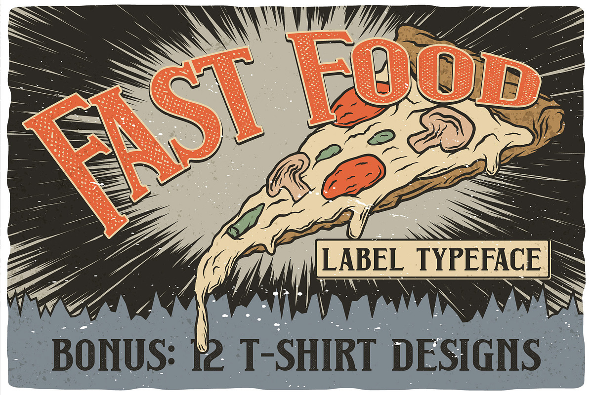 Fast Food Layered Typeface in Display Fonts - product preview 8