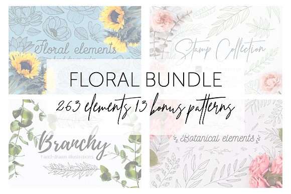 FLORAL BUNDLE | illustrations in Illustrations - product preview 23