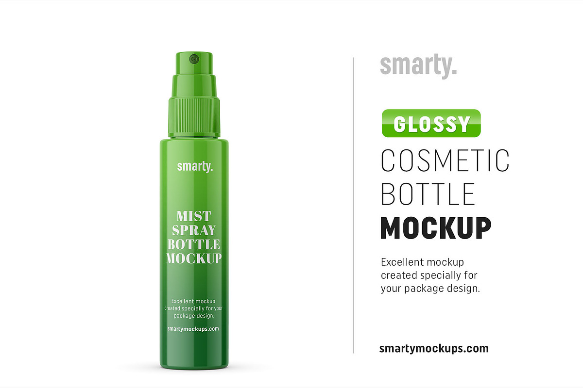 Cosmetic pump bottle mockup 50ml in Product Mockups - product preview 8