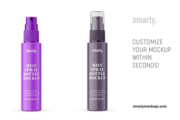 Cosmetic pump bottle mockup 50ml in Product Mockups - product preview 2