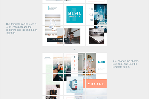 Instagram Puzzle - Blog in Instagram Templates - product preview 4
