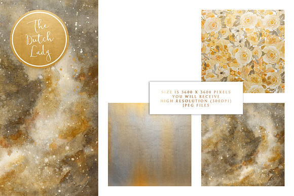 Digital Backgrounds Yellow & Gray in Textures - product preview 2