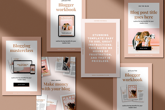 Pinterest Marketing Pack | CANVA in Pinterest Templates - product preview 1