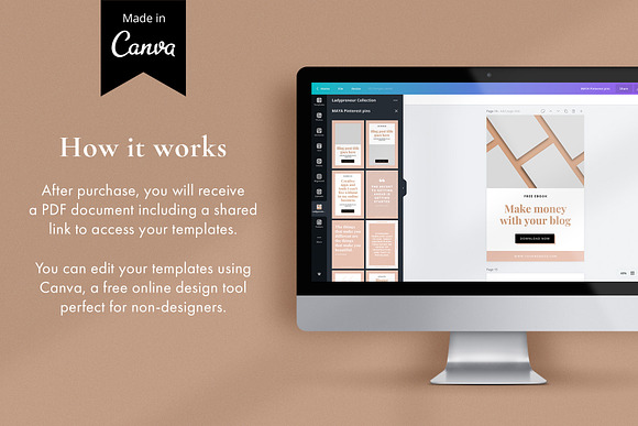 Pinterest Marketing Pack | CANVA in Pinterest Templates - product preview 9