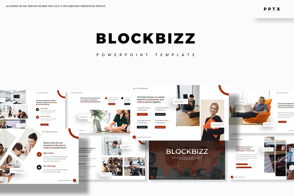 Blockbizz - Powerpoint Template in PowerPoint Templates - product preview 8