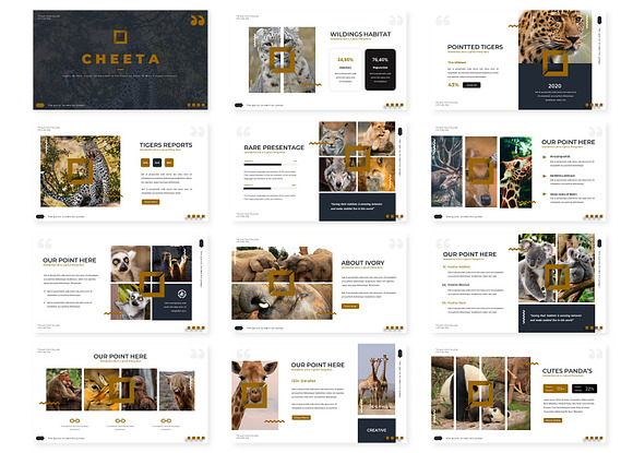 Cheeta - Google Slides Template in Google Slides Templates - product preview 1