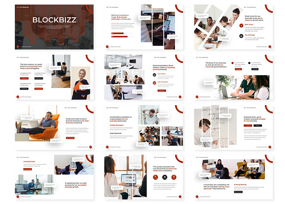 Blockbizz - Powerpoint Template in PowerPoint Templates - product preview 1