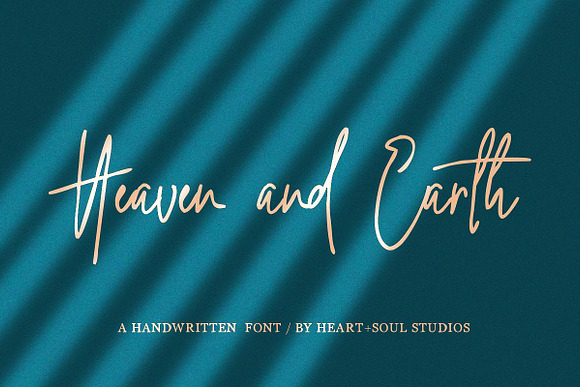 Heaven + Earth | Handwritten Font in Script Fonts - product preview 8