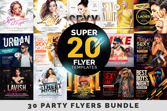 20+ Party Flyers Bundle in Flyer Templates - product preview 21
