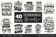 Inspirational Bundle SVG 40 designs