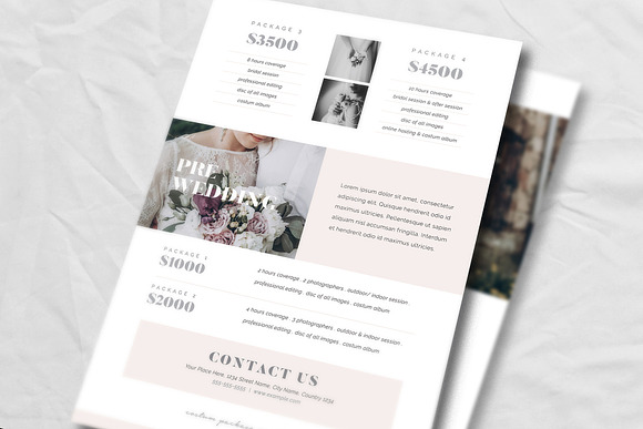 Photography Pricing Guide Template in Flyer Templates - product preview 2