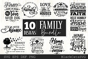 Family and home SVG bundle 10 design