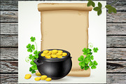 Old Scroll and Pot of Gold