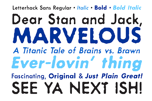 Letterhack Sans in Display Fonts - product preview 1