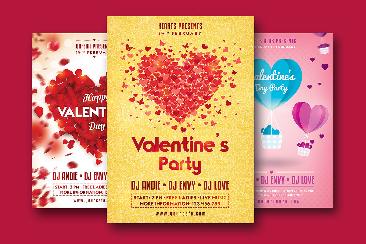 Valentine Flyer Bundle in Flyer Templates - product preview 8