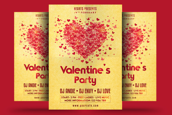 Valentine Flyer Bundle in Flyer Templates - product preview 1