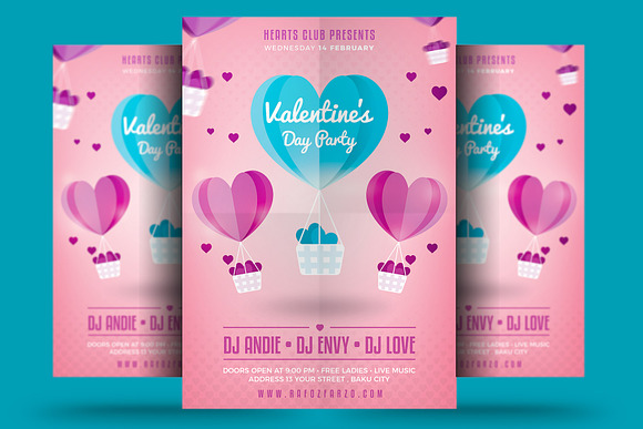 Valentine Flyer Bundle in Flyer Templates - product preview 2