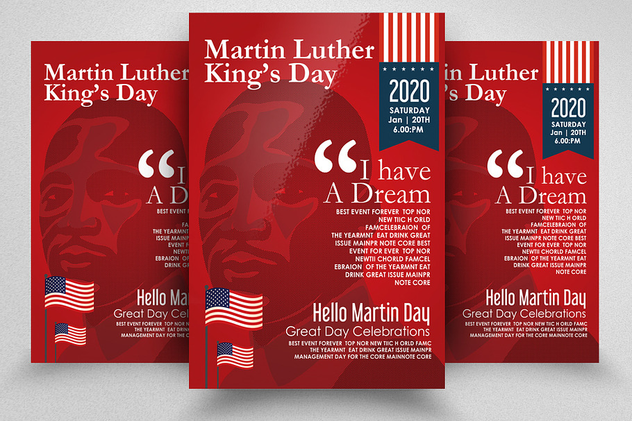 Martin Luther King Day Flyer in Flyer Templates - product preview 8