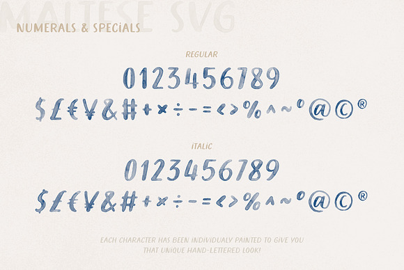 Maltese SVG Watercolor Font in Display Fonts - product preview 12