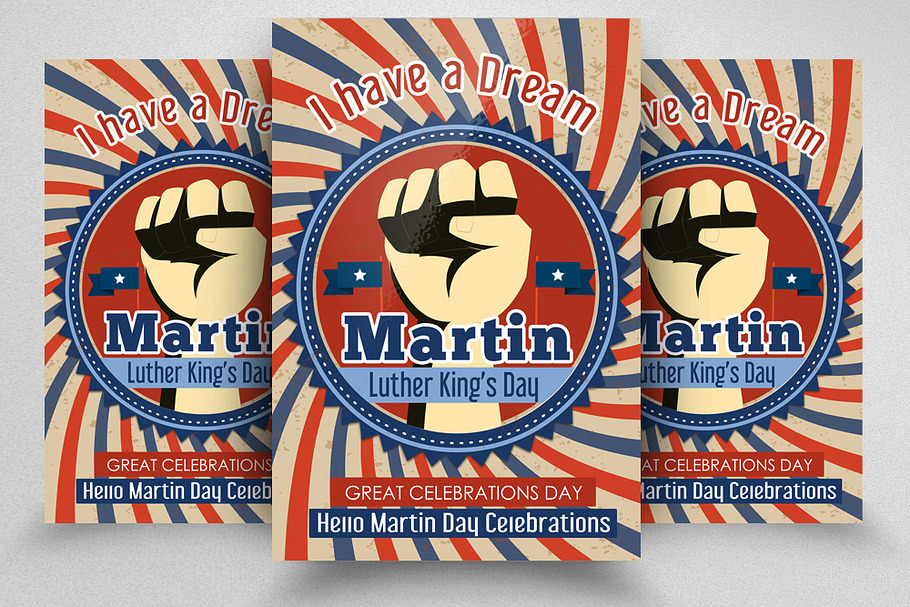 Martin Luther King Celebration Flyer in Flyer Templates - product preview 8