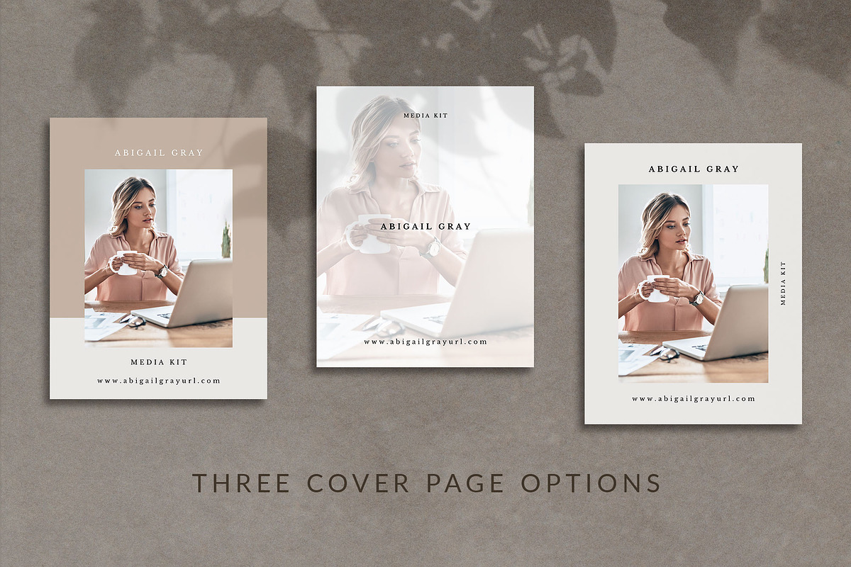 Media Kit Canva Template | Abigail in Brochure Templates - product preview 8