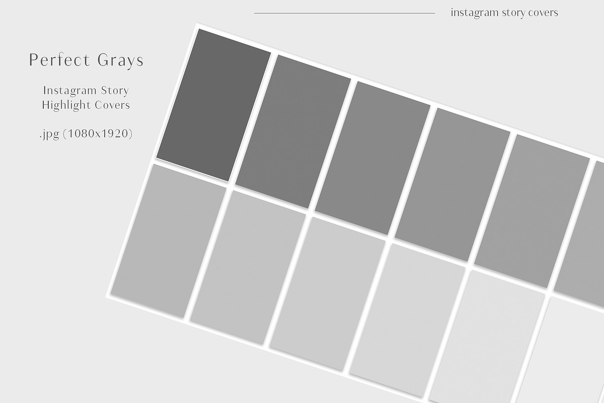 Perfect Grays Story Highlight Covers in Instagram Templates - product preview 8