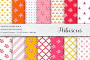 Hibiscus Digital Papers