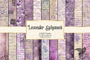 Lavender Ephemera Digital Paper