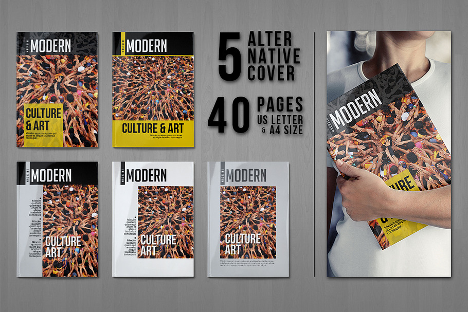 Modern Magazine (30% OFF) in Magazine Templates - product preview 8
