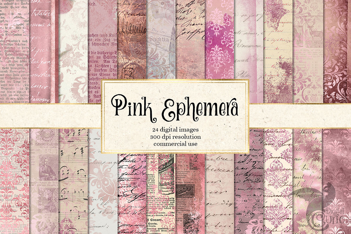 Pink Ephemera Textures in Textures - product preview 8