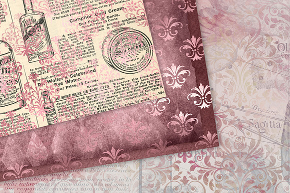 Pink Ephemera Textures in Textures - product preview 3