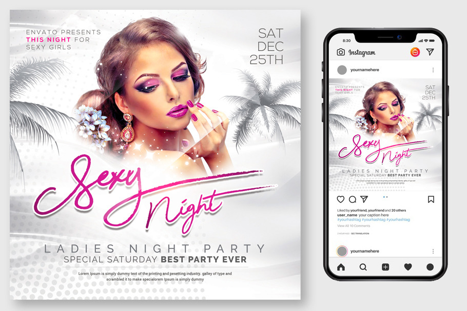 17 Sexy Party Flyers Bundle