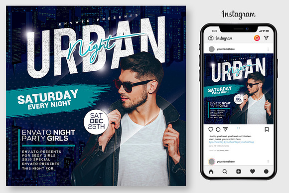 3 Sexy City Party Flyer Bundle in Flyer Templates - product preview 1