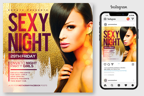 3 Sexy Ladies Flyers Bundle in Flyer Templates - product preview 1
